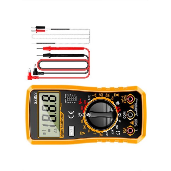 Multifunction Digital Multimeter For Home Industrial Use Measuring Voltages Current Resistance Temperature Capacitance