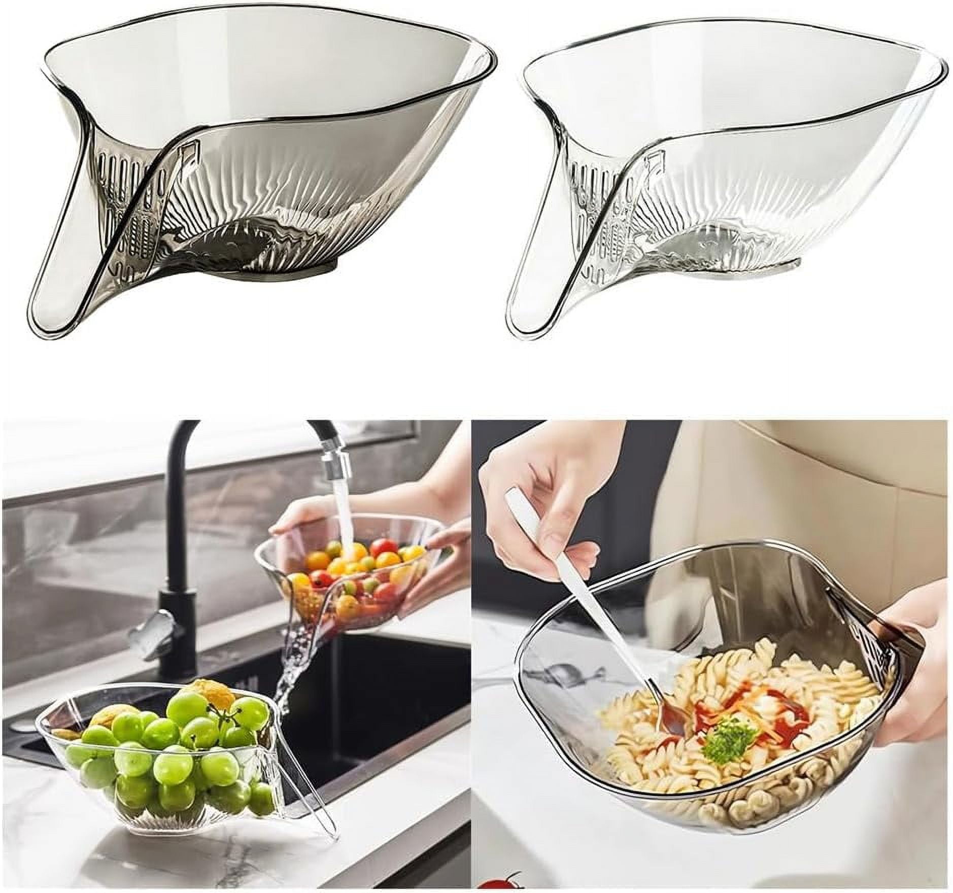 Multifunction Drainer Basket with Spout,Kitchen Sink Vegetable Strainer