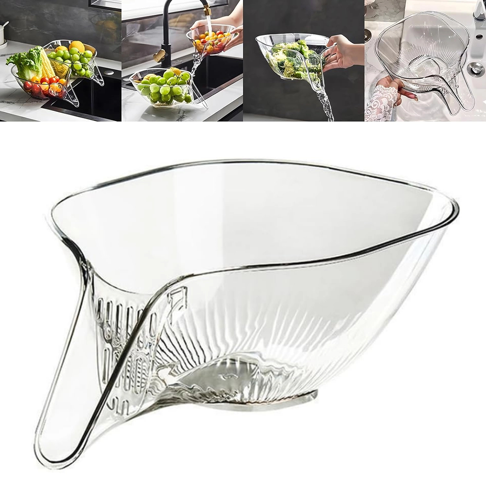 Multifunction Drainer Basket with Spout,Kitchen Sink Vegetable Strainer