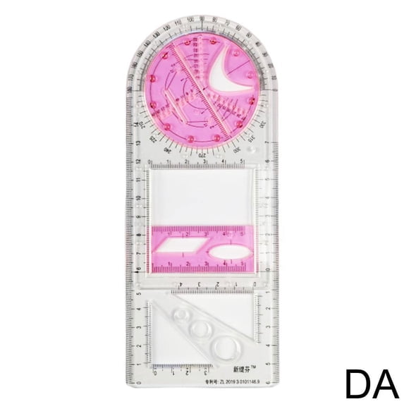 Multifunction Drawing Ruler Mathematics Geometric Measuring Drafting Teaching zy