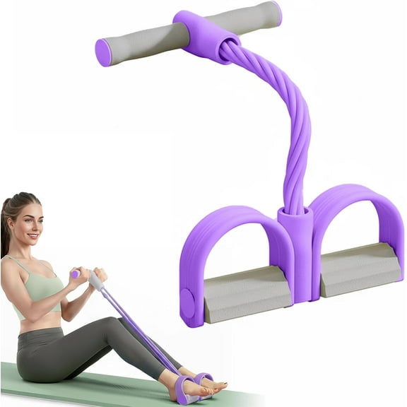 Multifunction Elastic Yoga Resistance Band – Exercise Band with Handles for Full Body Workout, Home Fitness Equipment for Legs, Arms, Core, Stretching & Strength Training