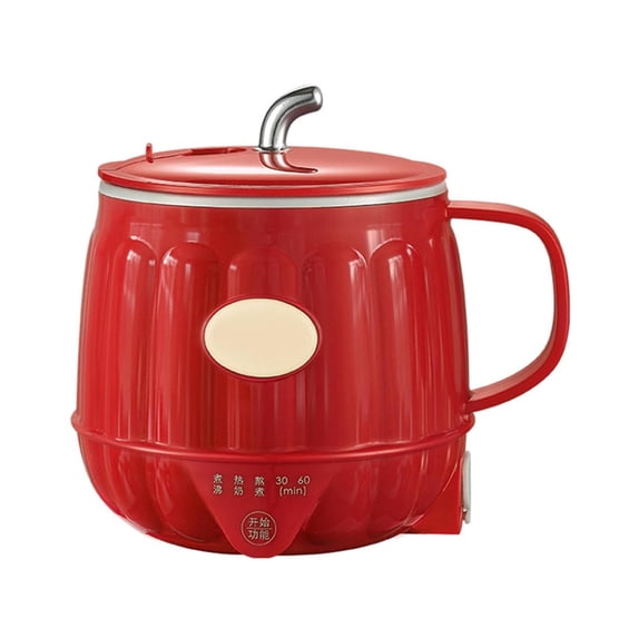 Multifunction Electric Heated Milk Cup, Rechargeable Portable 600ml 3-in-1 Mini Electric Heater Cup Red