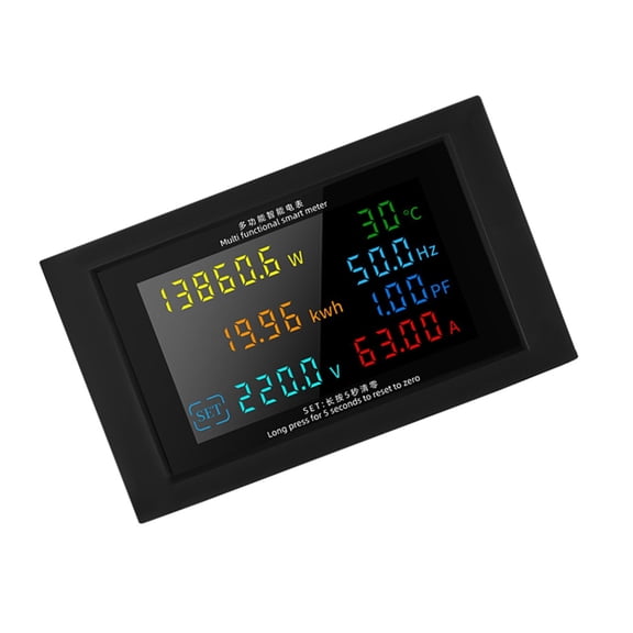 Multifunction Electric Power Meter with High Accuracy and Bright Digital Display