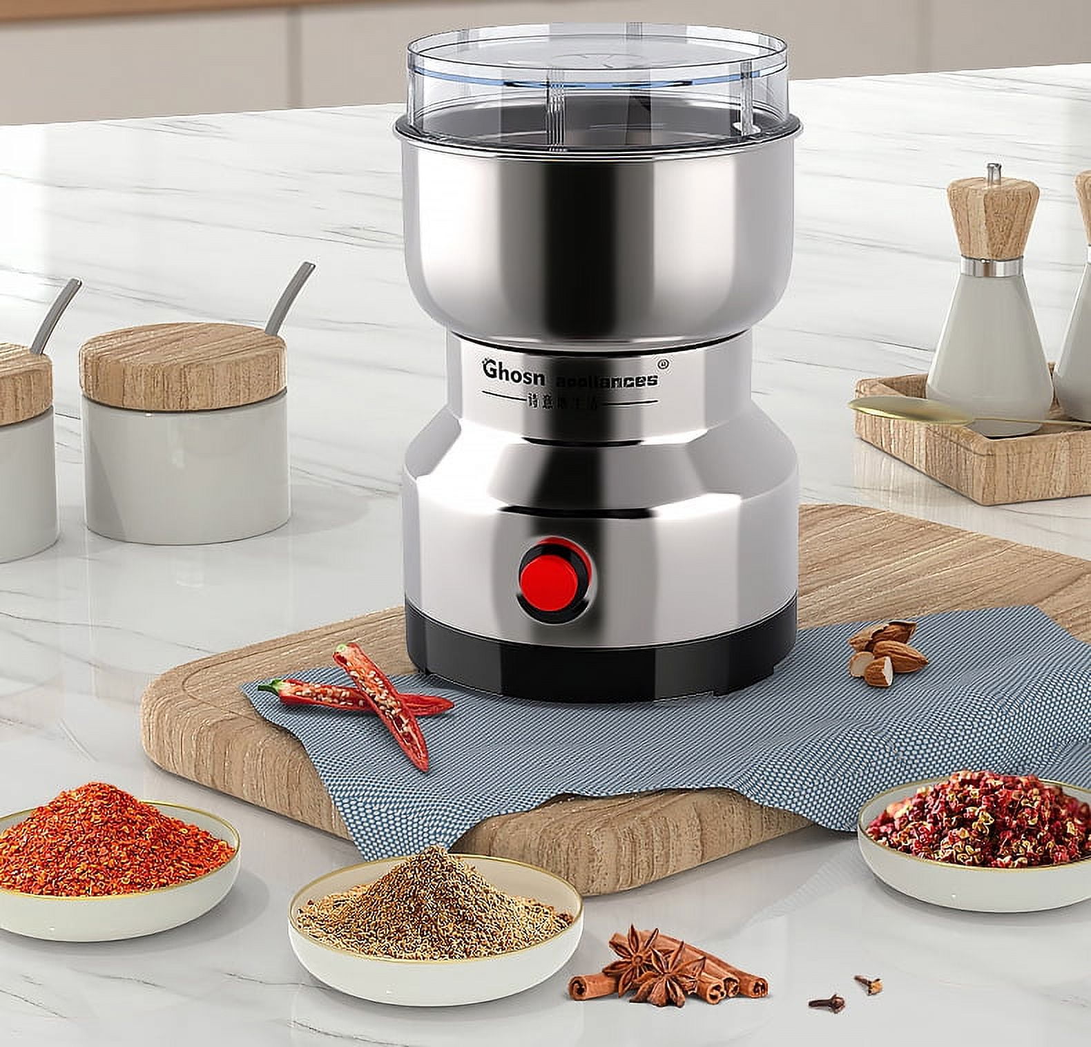 Multifunction Smash Machine Grinder, Ultra Fine Dry Food Grinder, Electric  High-Speed Kitchen Mill for Spice/Herb/Cereal/Beans/Pet Food.