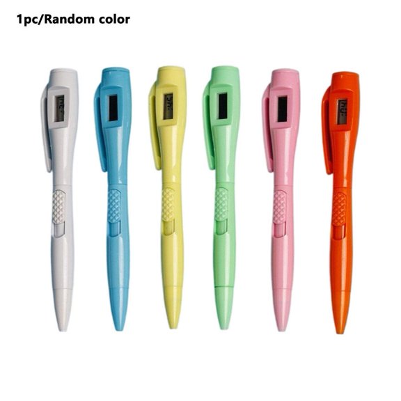 Multifunction Electronic Digital Watch Ballpoint Pen 1PCS random color