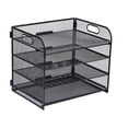 Multifunction File Letter Tray Organizers with Sliding Drawer and 2 Pen ...