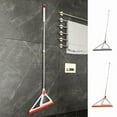 thumbnail image 1 of Multifunction Floor Squeegee Broom Besom Sweeper - Detachable Stainless Steel Handle, Pet Hair Remover, & Food Mess Cleaner for Home Bathroom Rugs, 1 of 8