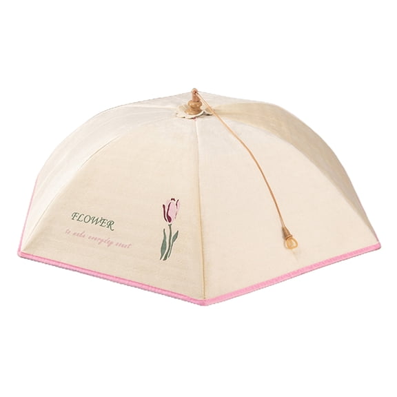 Multifunction Food Insulation Cover Foldable Aluminum Film Dust-Proof Leftover Vegetable Lid Kitchen Meal Umbrella Cover