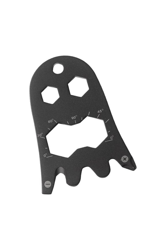 Multifunction Ghosted Design Stainless Steel Tool Card With Screwdriver Bottle Opener Wrench For Outdoor Camping Keychain Accessories