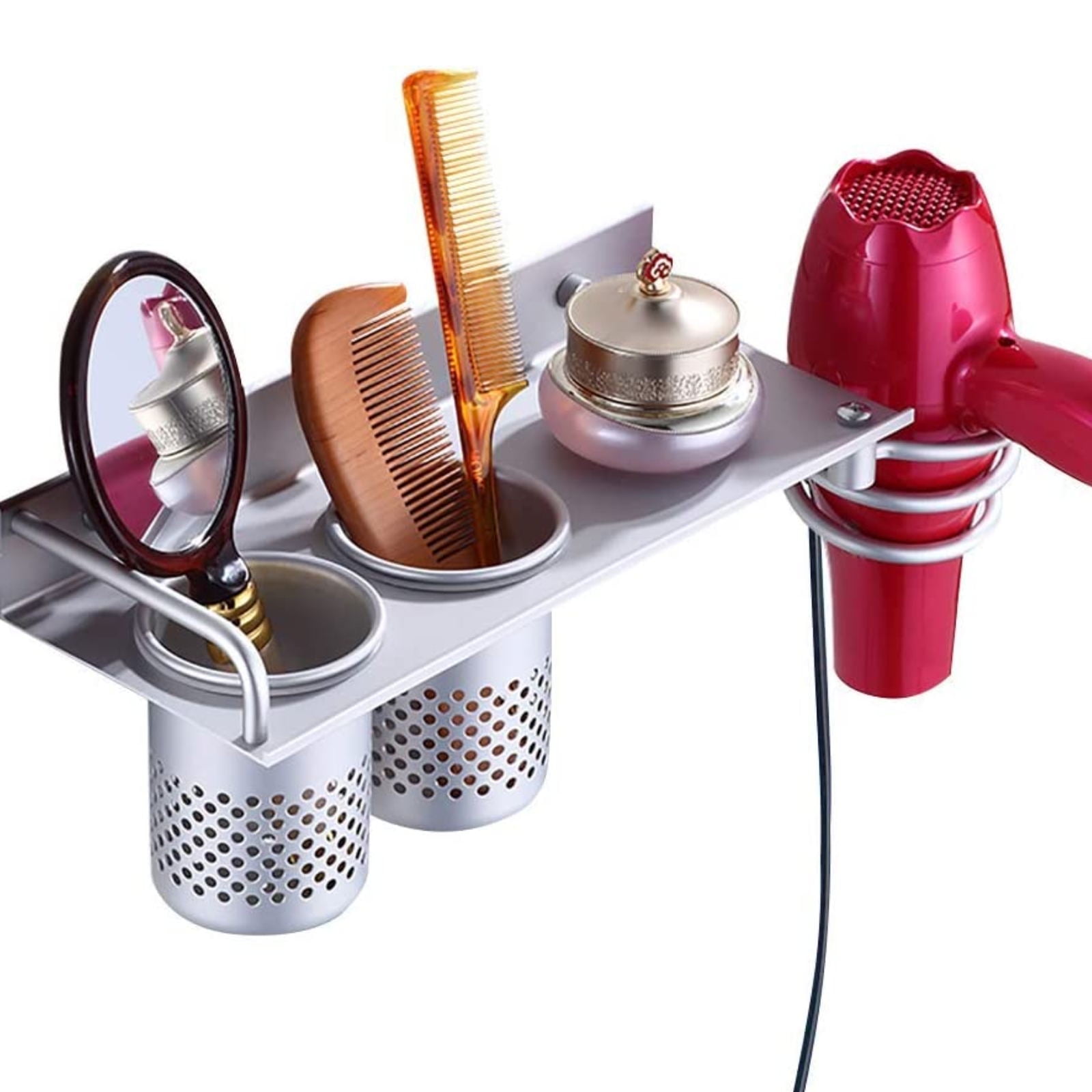 Wall Mounted Acrylic Blow Dryer Stand Wall Dryer Cradle Straightener Stand  Hair Dryer Holder Hairdryer Organizer Storage Box - AliExpress