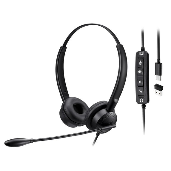 Adesso Xtream P4T-TAA Push-to-Talk Headset with Microphone, TAA Compliant