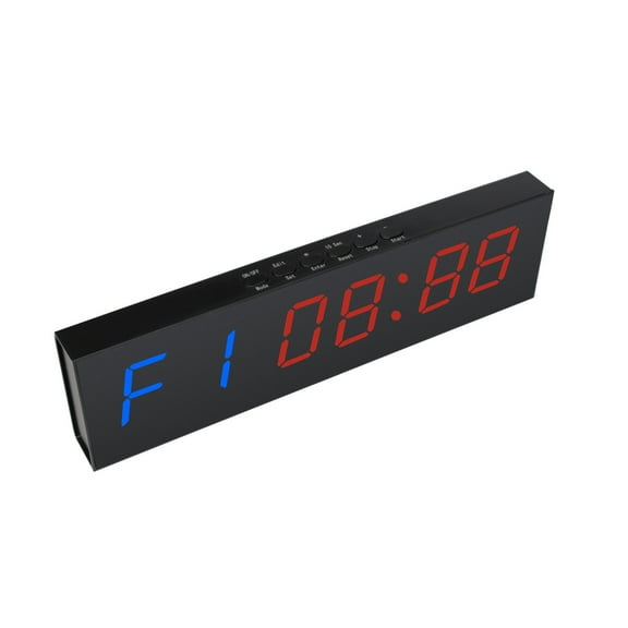 Multifunction Interval Portable Countdown Timer 1.8 Inch Desktop LED Stopwatch Digital Number Display Clock with Button Control