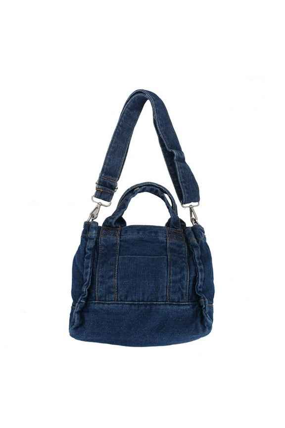 Multifunction Jeans Bags Women Denim Crossbody Bags with Pouch Tote Bag Casual Style Lightweight Classic Convenient