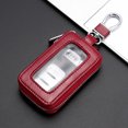 thumbnail image 1 of Multifunction Key Holder Bag Leather Case Ring Wallet Car Zipper Pouch Keychain, 1 of 9