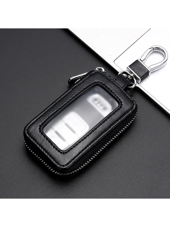 Multifunction Key Holder Bag Leather Case Ring Wallet Car Zipper Pouch Keychain