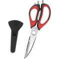thumbnail image 1 of Multifunction Kitchen Food Scissors, Detachable Household Shears with Magnetic Holder, Stainless Steel Sharp Kitchen Shears for Meat/Vegetables/Fruit/BBQ (Black-red), 1 of 7