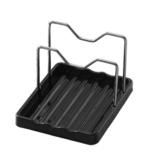 Multifunction Kitchen Rack System Countertop Storage Solution with Two-In- Lid and Spoon Holder Stainless Steel Lid Rack Space-Saving Modular Design for Easy Cleaning