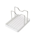 thumbnail image 1 of Multifunction Kitchen Rack System Countertop Storage Solution with Two-In- Lid and Spoon Holder Stainless Steel Lid Rack Space-Saving Modular Design for Easy Cleaning, 1 of 4