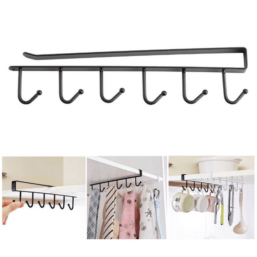 Storage Rack Shelf Hook Multifunction Kitchen Storage Rack Cupboard Shelf Hanging Hook Wardrobe ...