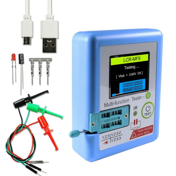 Multifunction LCRMF9 Transistor Testing Device Easy To Use Transistor Test Equipment for Electronics Lab & Manufacturers