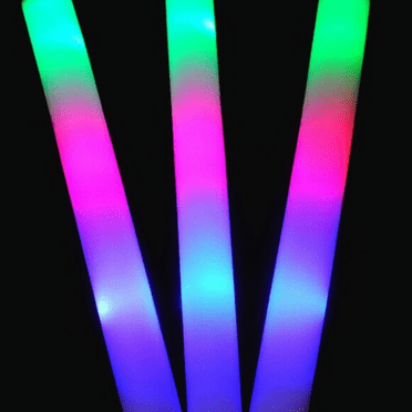 Multifunction LED Glow Stick - Color-Changing & Flickering Effects,for Parties, Festivals, Concerts & Home Decor,Portable Light Wand, Battery-Powered, Vibrant Lighting Accessory(Blue)