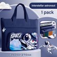 thumbnail image 1 of Multifunction Learning supplies Canvas boys girls 3-Layer Students Tote School Bag A4 File Bag Art  Storage Bag Tutorial Bag 04, 1 of 8