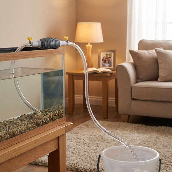 Multifunction Liquid Siphon Pump - Portable PVC Transfer Pump for Gasoline, Water, and Oils, Ideal for Vehicles and Fish Tanks, 39.37 In In Lengths Black