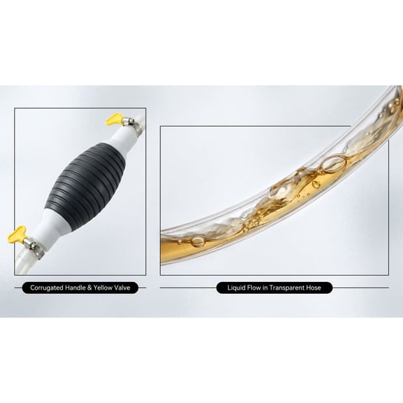 Multifunction Liquid Sucker Oil Pump Extractor, Liquid Transfer Siphon Pump,59.06In