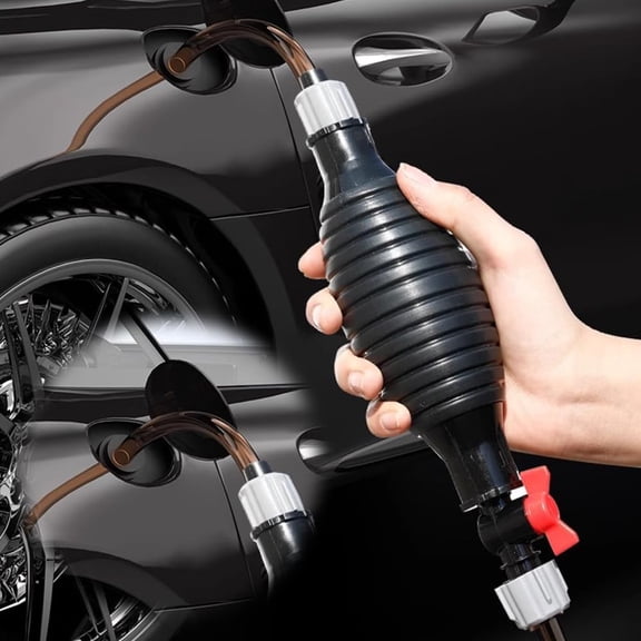 Multifunction Liquid Sucker Pump, 2024 New Manual Fuel Transfer Pump Gasoline Siphone Hose Portable Siphon for Gas Petrol Diesel Oil Water (1M) 1M