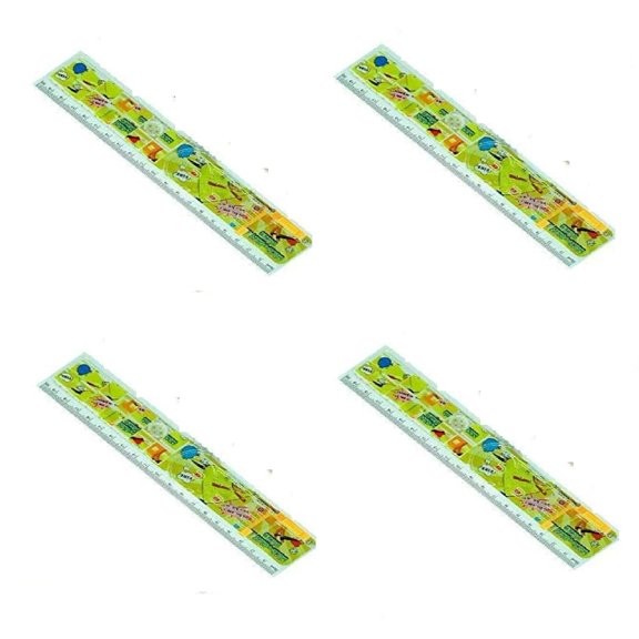 Multifunction Long 20 Cm Ruler Scale With Ball Game & Maze Jigsaw Puzzle For School | Pack Of 1
