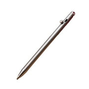 Multifunction Mini Keychain Bolt Action Pen Stainless Steel EDC Ballpoint Pen