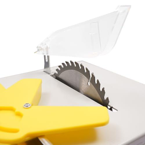 Multifunction Mini Lapidary Saw Gem Jewelry Polishing Grinding Machine 110V 750W Table Saw Rock Saw for Cutting Rocks Adjustable Speed 1000-10000 RPM Cutting depth 38 mm