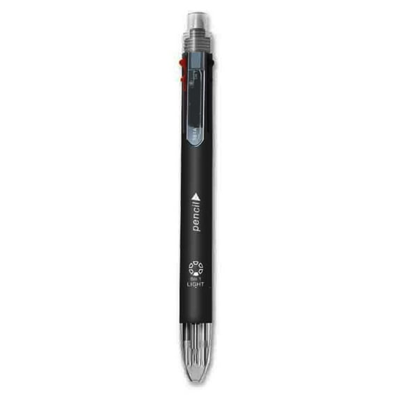 Multifunction Multicolor Pen with 0.7mm Automatic Pencil, 5 Color-in-1 Ballpoint Pen Retractable Ballpoint Pen