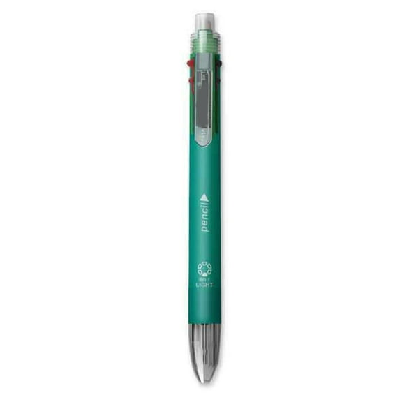 Multifunction Multicolor Pen with 0.7mm Automatic Pencil, 5 Color-in-1 Ballpoint Pen Retractable Ballpoint Pen