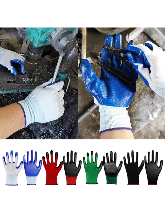Multifunction Non slip Durable Gardening Gloves for Men Women Comfortable Breathable Rubber Coated Garden Gloves 1/2/3/5 Pairs