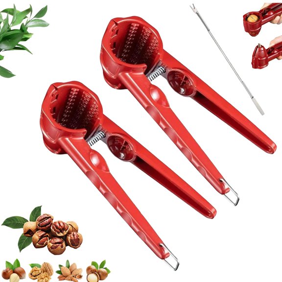 Multifunction Nutcracker with Non Slip Handle, 2026 New Nutcracker Tool, Heavy Duty Pecan Walnut Plier Open, Chestnut Opener, for All Nuts and Chestnuts