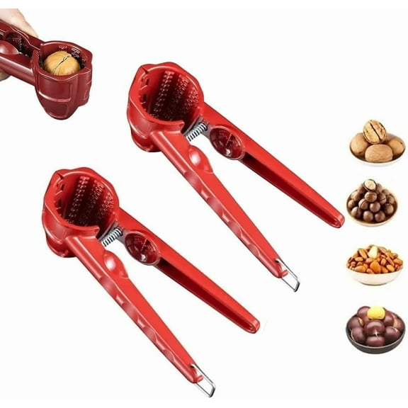 Multifunction Nutcracker with Non Slip Handle, Pecan Splitter Cutter Portable Nuts Cracker Tool with Non Slip Handle, Aluminum Multifunctional Nut Shell Breaker, for All Kinds of Nuts