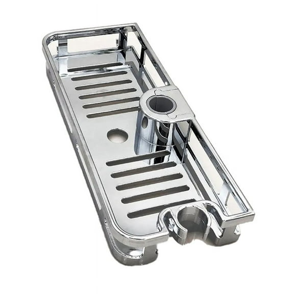 Multifunction Organizer Bathroom Lifting Rod Removable Stand No Drilling Soap Holder Shower Tray,1 * Soap Holder,Silver