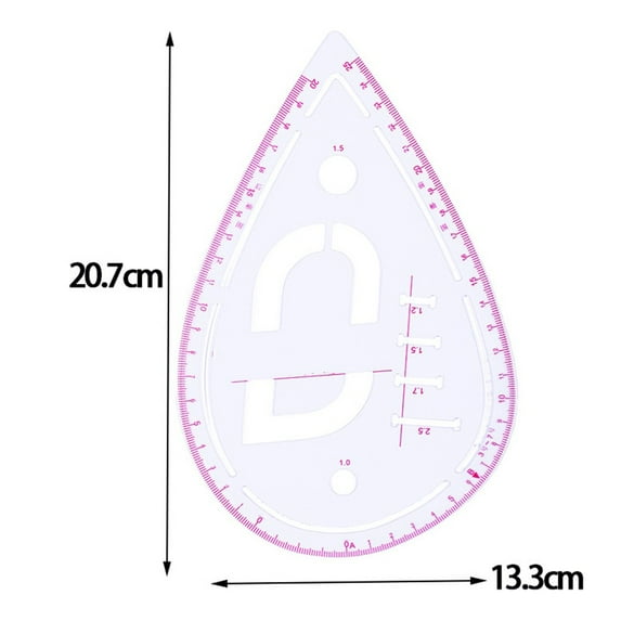 Multifunction Patchwork Ruler Plastic French Curve Sewing Ruler Measure Tailor Ruler Making Clothing Bend Ruler Tools