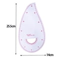 thumbnail image 1 of Multifunction Patchwork Ruler Plastic French Curve Sewing Ruler Measure Tailor Ruler Making Clothing Bend Ruler Tools, 1 of 4