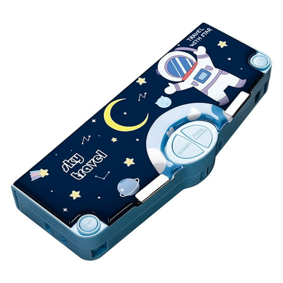 Multifunction Pencil Case, Pencil Box with 2 Compartments