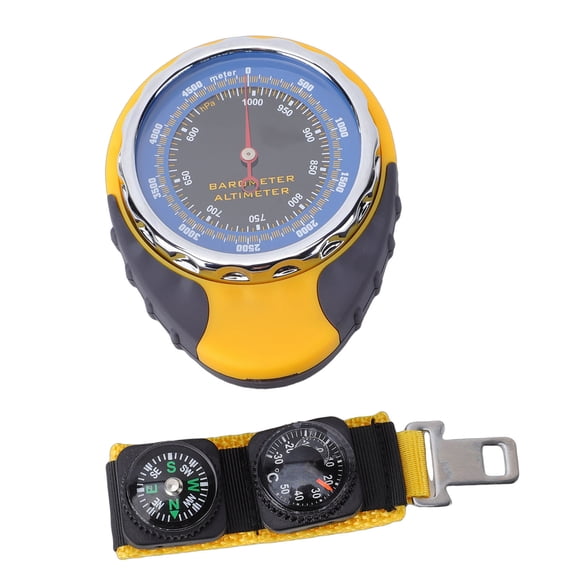 Multifunction Pointer Altimeter Barometer Compass Temperature Meter 0-5000m / 16404ft