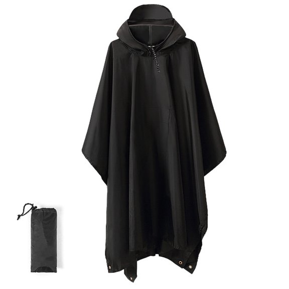 Multifunction Raincoats Poncho, Raincoats Sunshades Tarp Tent Ground Sheet Mat with Carry Bag
