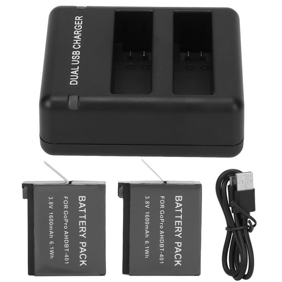 Multifunction Rapid Dual Slot Battery Charger, for Hero 4 Camera Battery