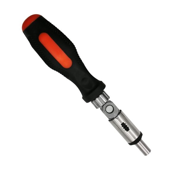 Multifunction Ratcheting Screwdriver 0-180 Degree Angled Adjustable Left Right Rotatable 1/4inch Hexagonal