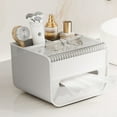 thumbnail image 1 of Multifunction Rectangular Tissue Holder Cover Case Facial Tissue Paper Box Napkins Dispenser Container Stylish Remote Control Desk Storage for Living Room Bedroom Dressers Home Office, 1 of 7
