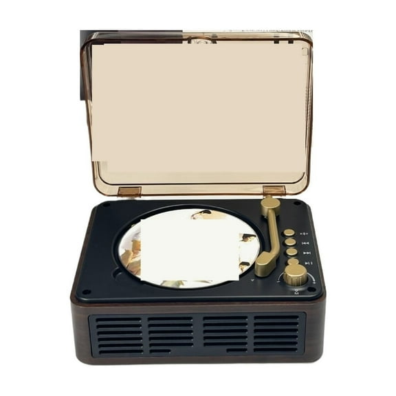 Multifunction Retro CD Player with Bluetooth Speaker and Music Box Ideal for Home Use