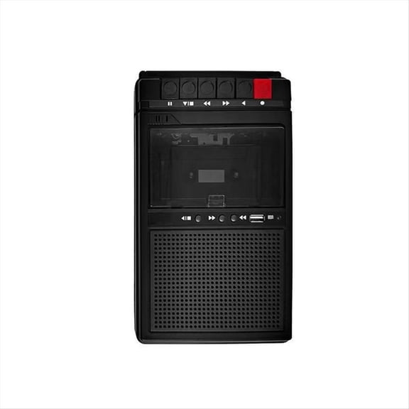 Multifunction Retro Portable Handheld Tape USB Player Cassette Recorder MP3 Music Player Built-in Bluetooth Speakers,1 * Cassette Player,Black