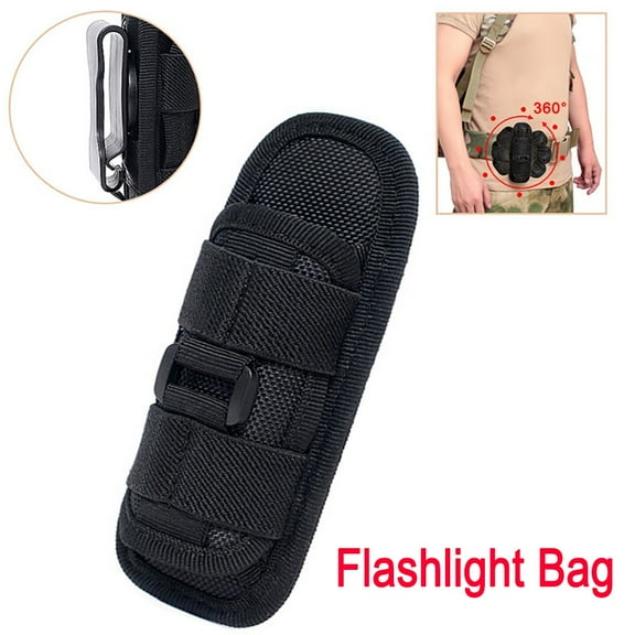 Multifunction Rotatable 360 Flashlight Pouch Belt Holder Outdoor