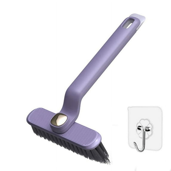 Multifunction Rotating Crevice Cleaning Brush 360°Rotating NoDead Corners Hard Bristle Space Brush for Bathroom&KitchenB